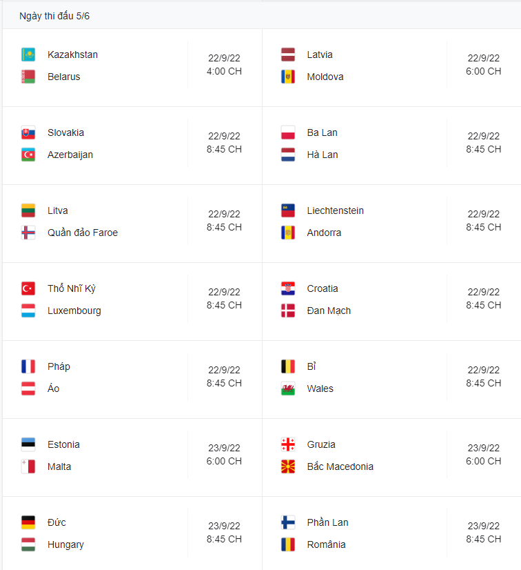 Trực tiếp UEFA nations league